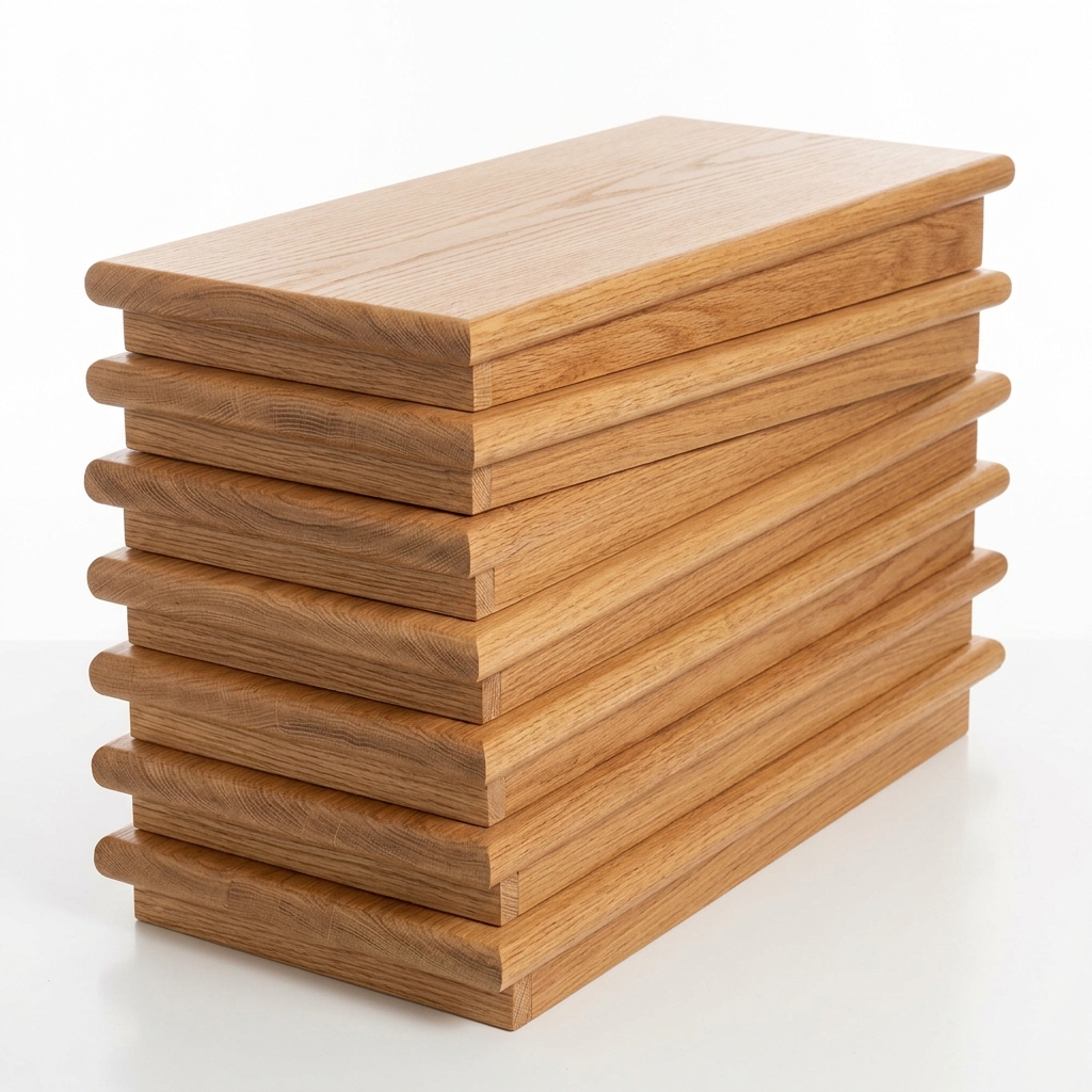 Wooden Stair Tread Steps Planks Stack